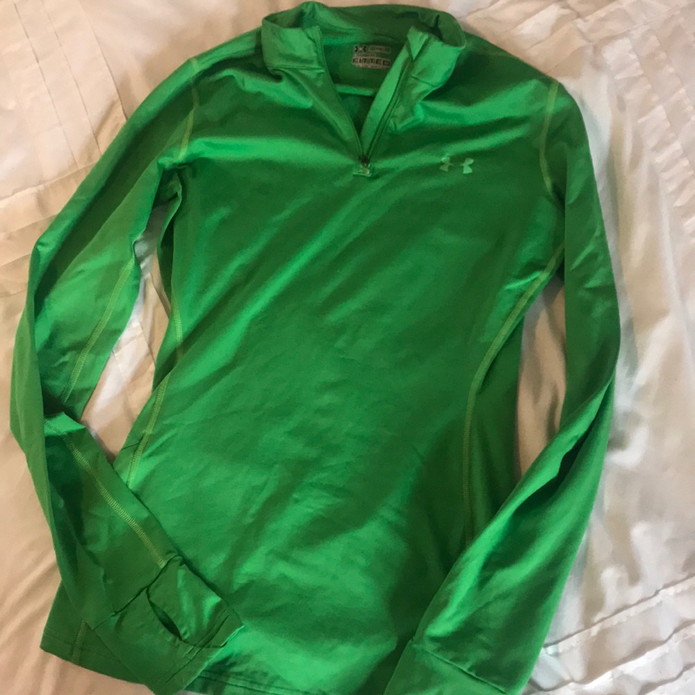Green Under Armour Quarter Zip